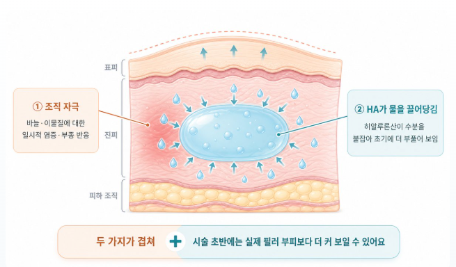 20편-필러 붓기, 얼마나 기다려야 할까요? 큰붓기·잔붓기·자리잡기 타임라인